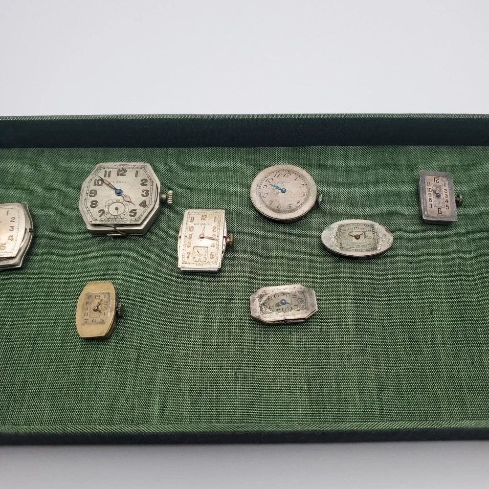 Vintage Elgin 15 Jewels Mechanical Wrist Watch‎ Movement Faces Mechanisms Misc
